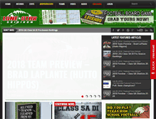 Tablet Screenshot of lonestargridiron.com